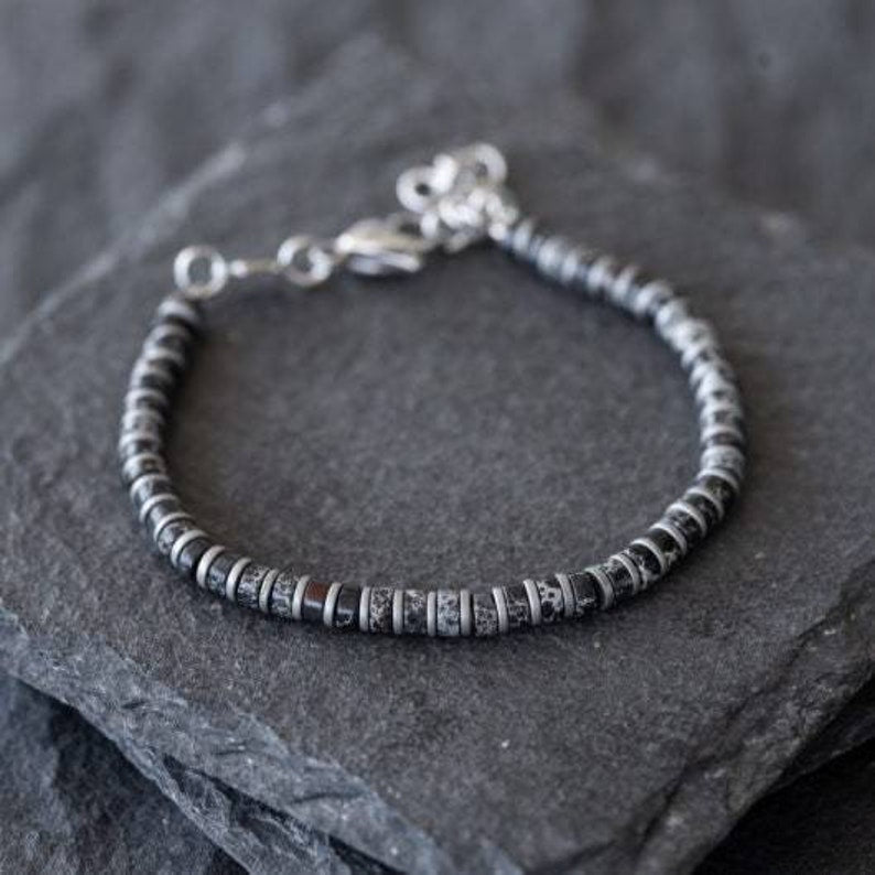 Men's Cross Bracelet - Men's Religious Bracelet - Men's Christian Bracelet - Men's Beaded Bracelet